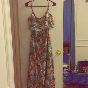 Gypsies and moon dust two piece floral dress.